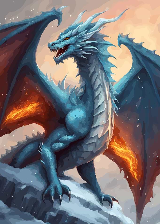 Fire Ice Fantasy Dragon