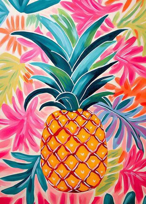 Tropical Symphony — kitchen metal wall art
