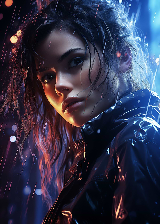 Rain Cyber Girl