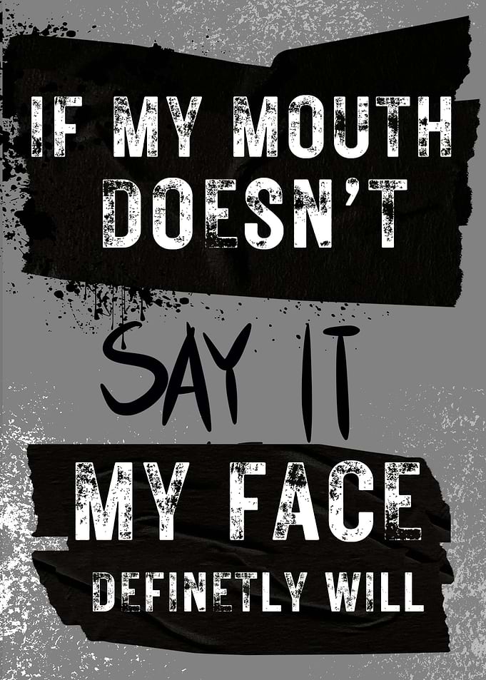 Sarcastic quote Grunge