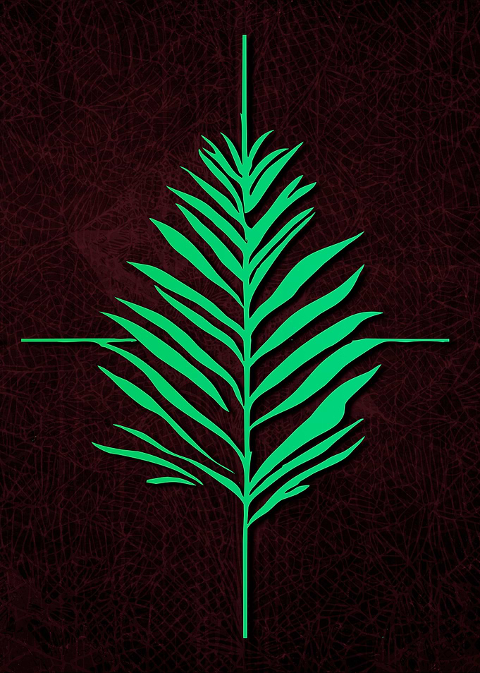 Abstract Strange Leaves