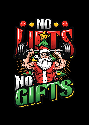 Weight Lifting Santa Gym