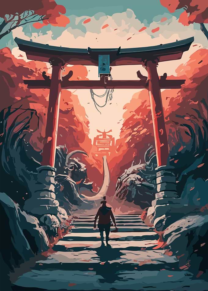 Beautiful Torii Gate Japan