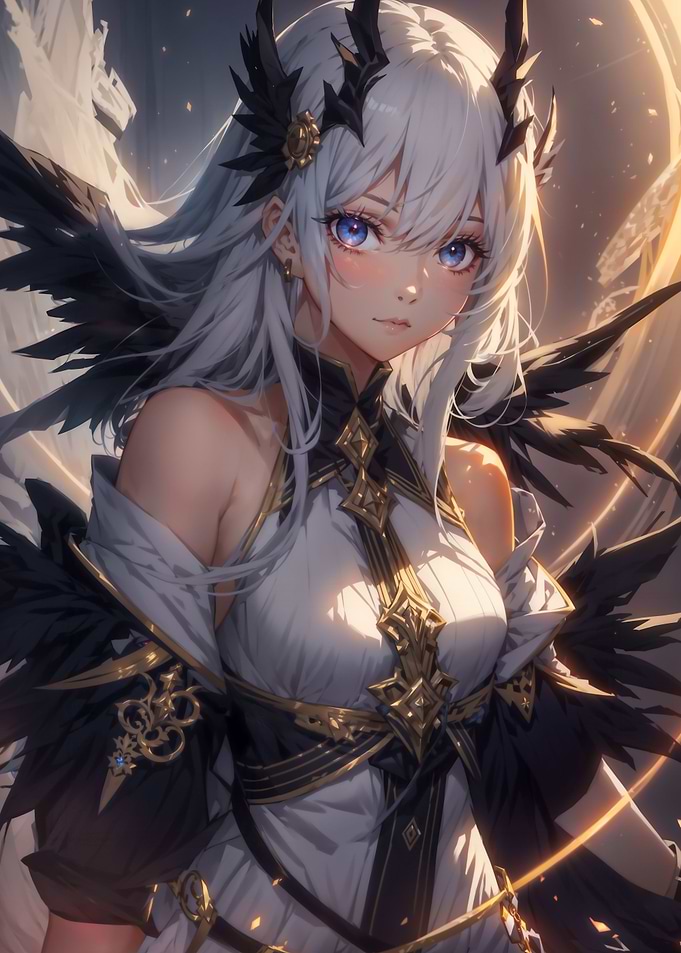 Dark angel anime girl