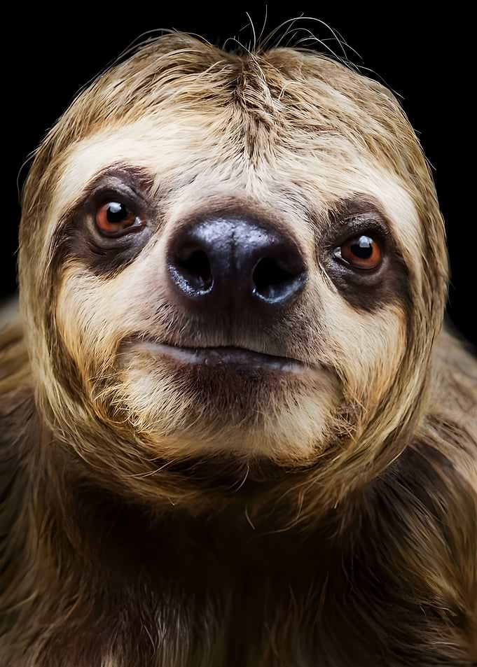 Sloth head close up