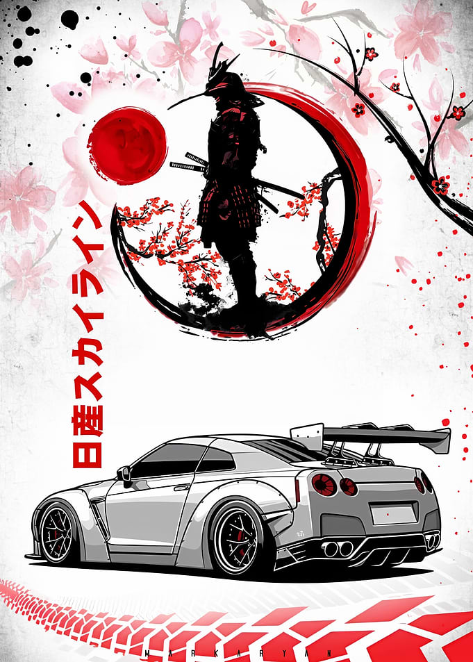 Nissan In The Rain