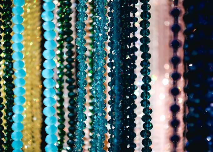 colorful beads