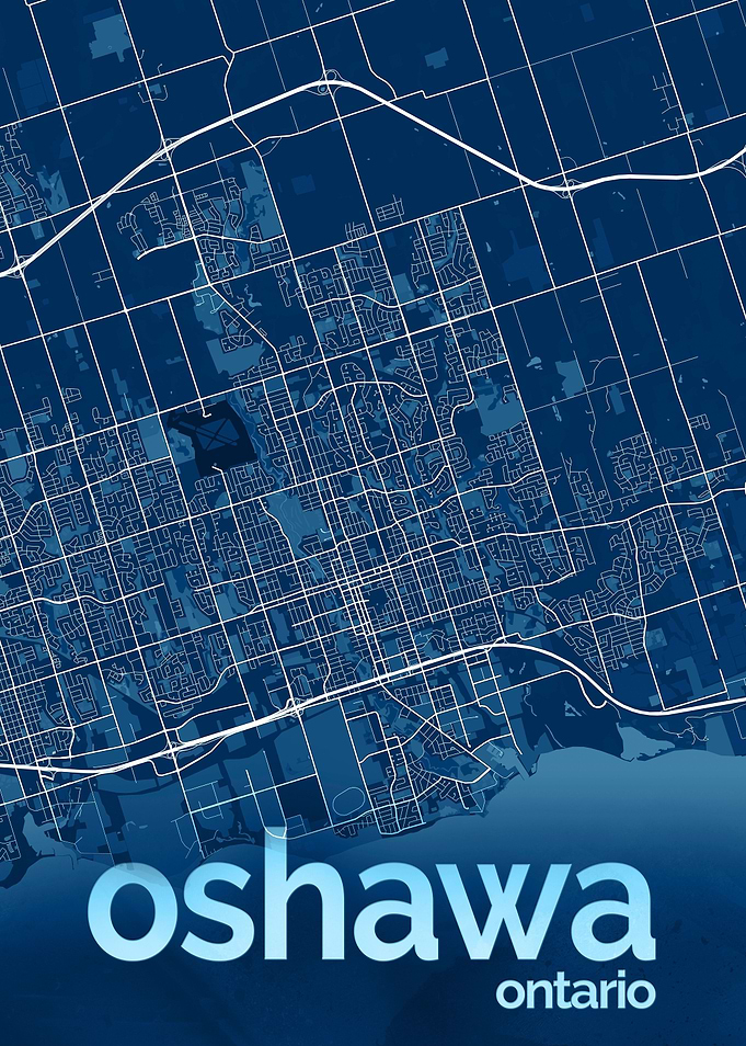 Oshawa City Street Map