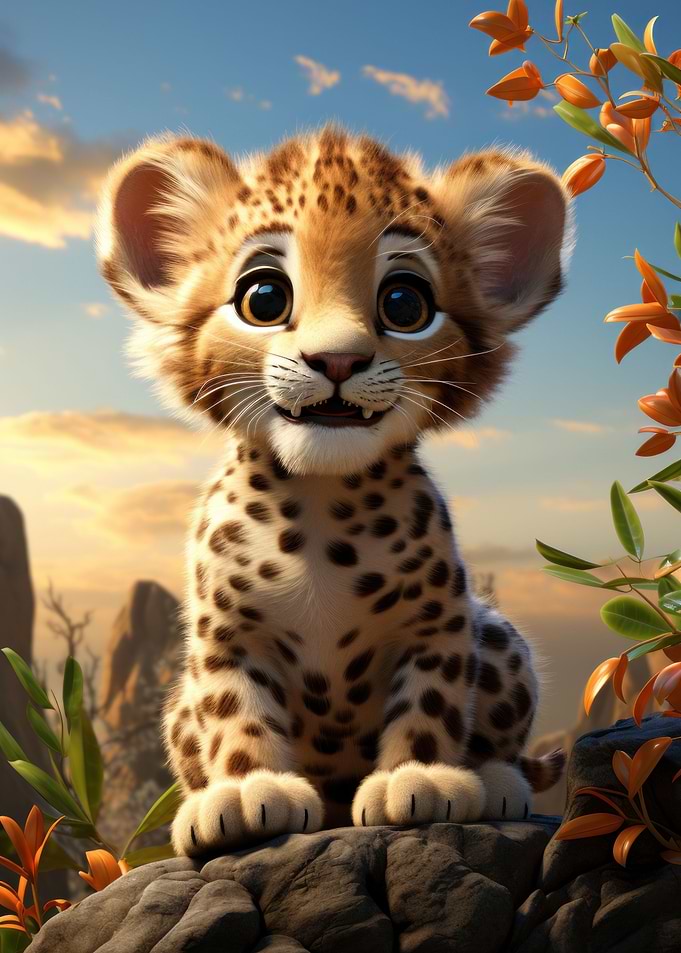 Baby leopard
