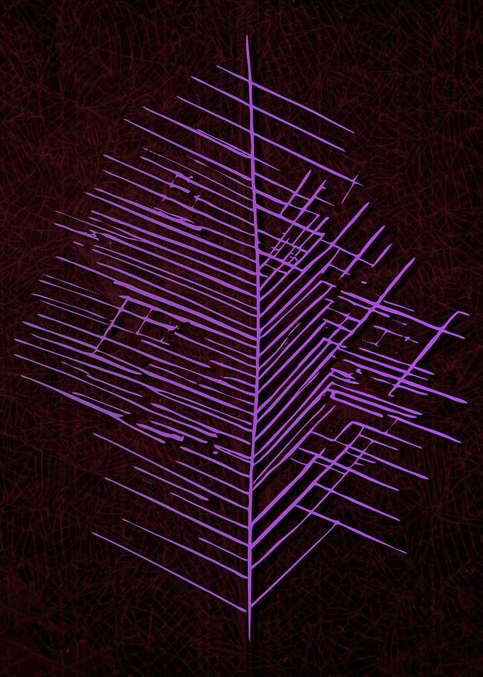 Abstract Strange Leaves