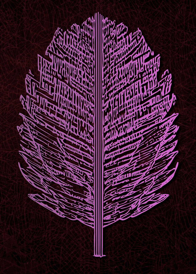 Abstract Strange Leaves