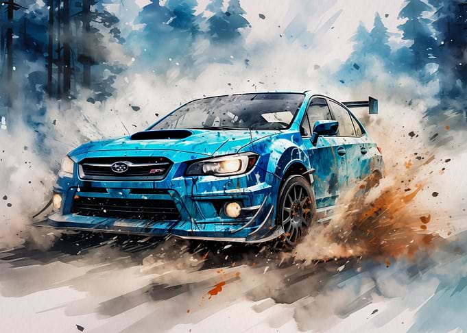 Blue Super car
