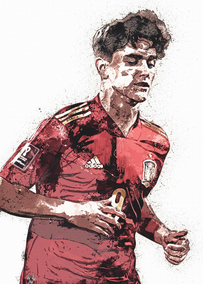 Football Gavi Spain