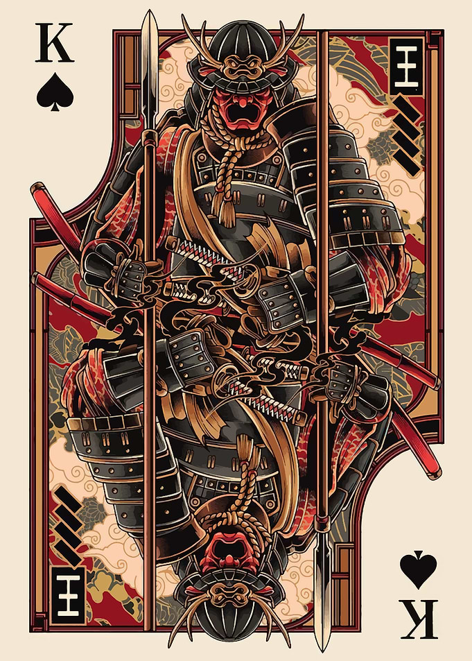 Samurai King Playing Card
