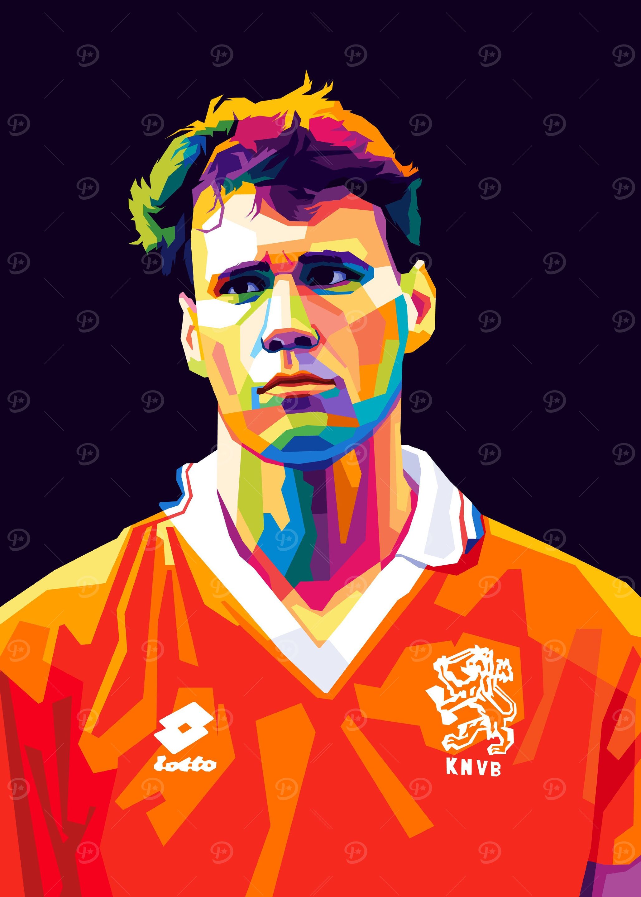 Footballer Cruyff Pop Art