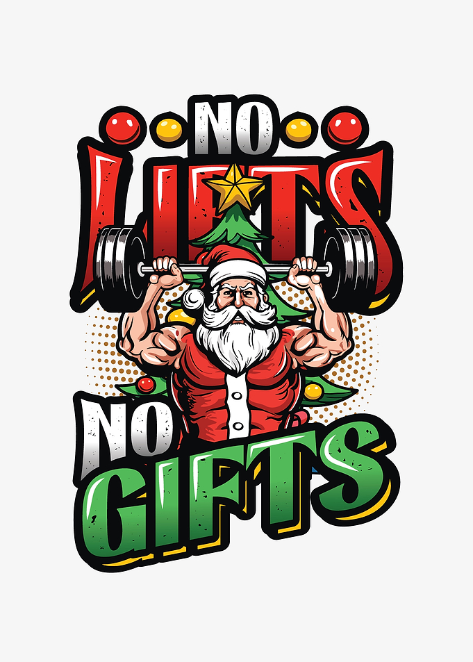 Weight Lifting Santa Gym