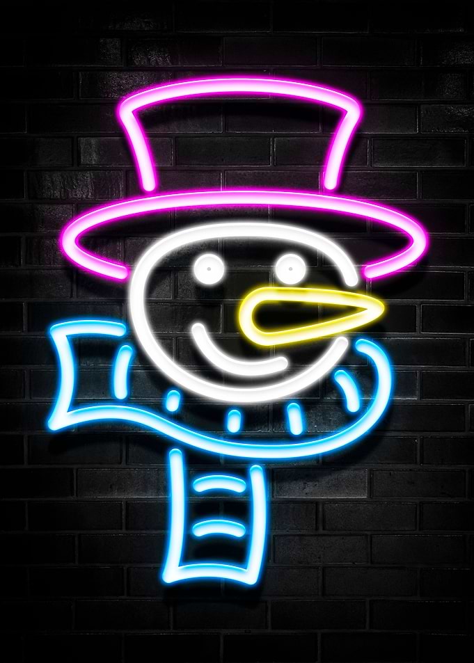 Snowman Purple