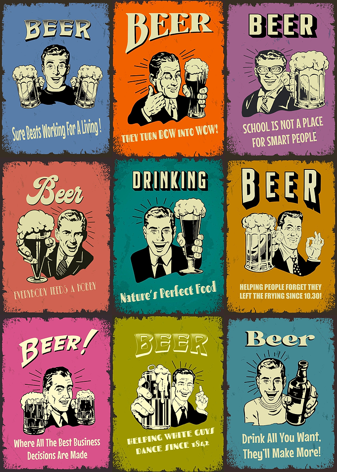 Collage bar vintage