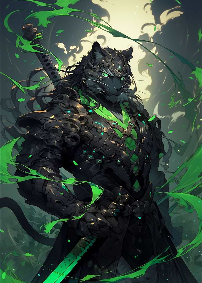 Green Blade Ronin Tiger
