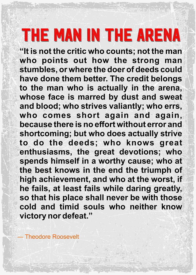 the man in the arena