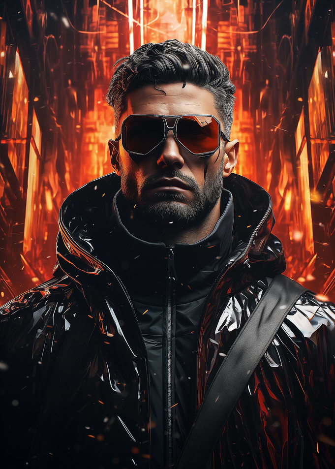 Black Jacket Man