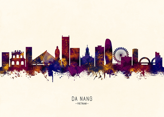 Da Nang Vietnam Skyline