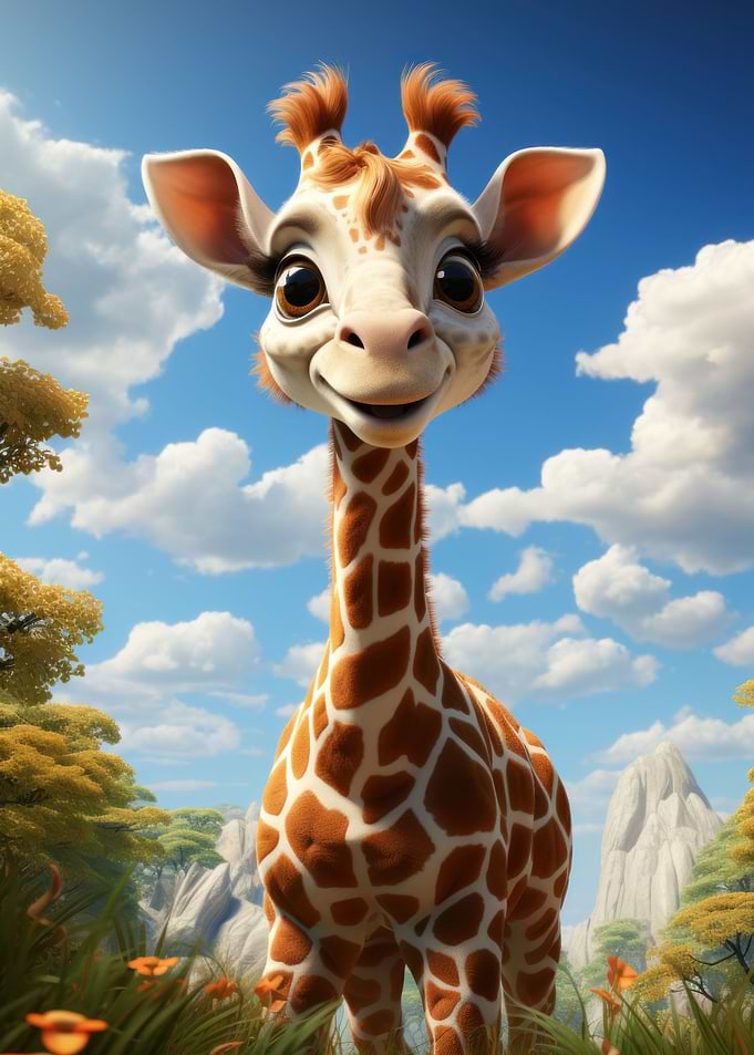 Baby giraffe