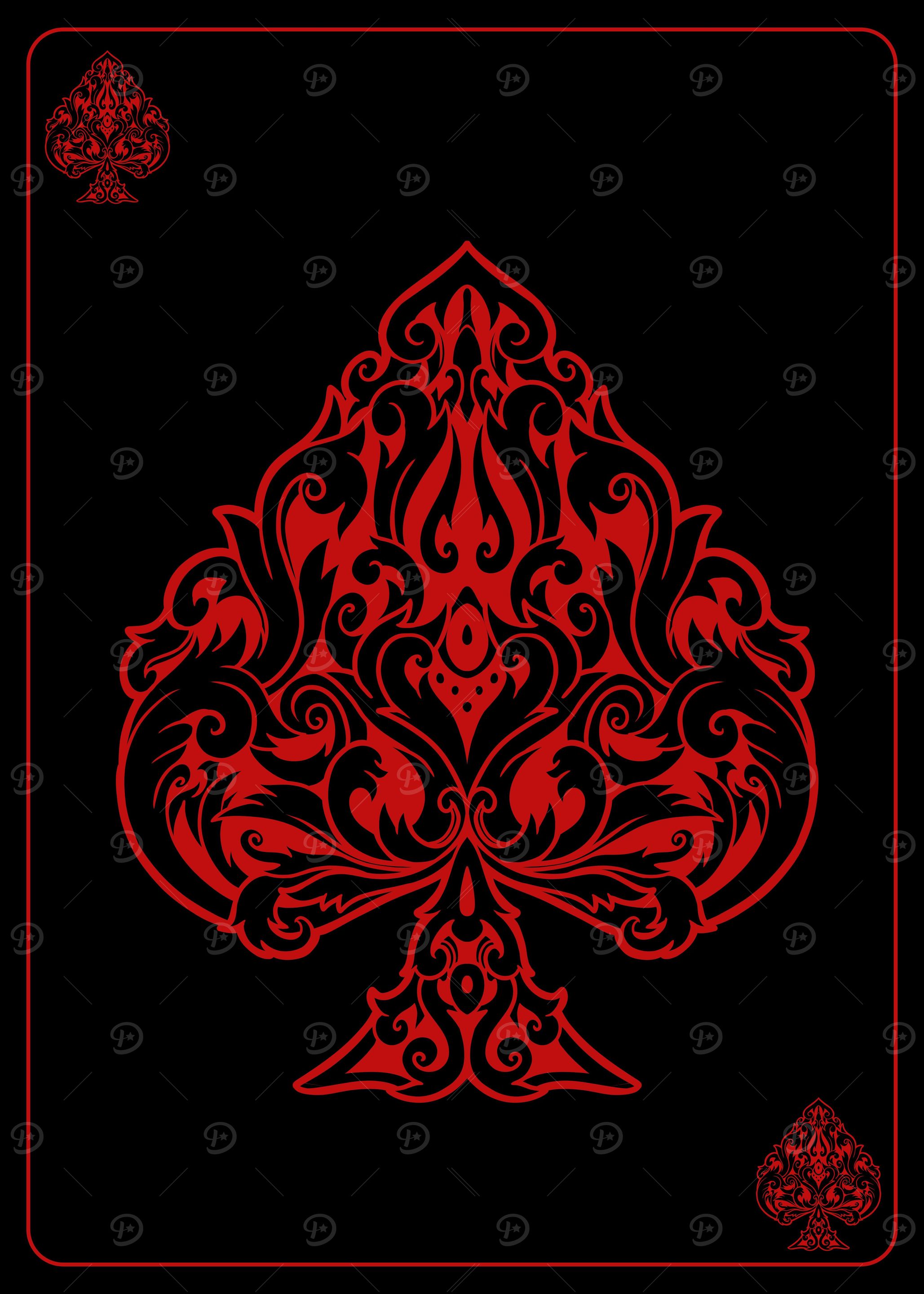 card ornament spade