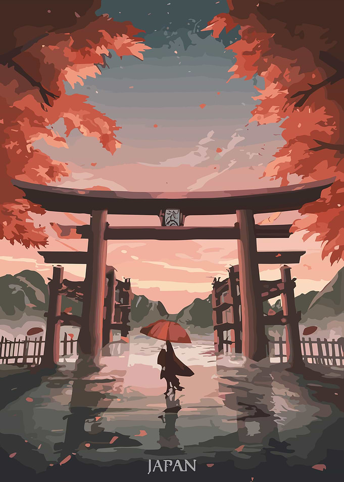 Beautiful Torii Gate Japan