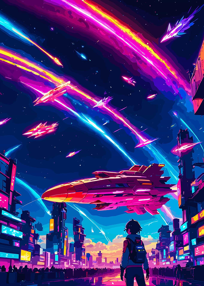 Night sky stars space