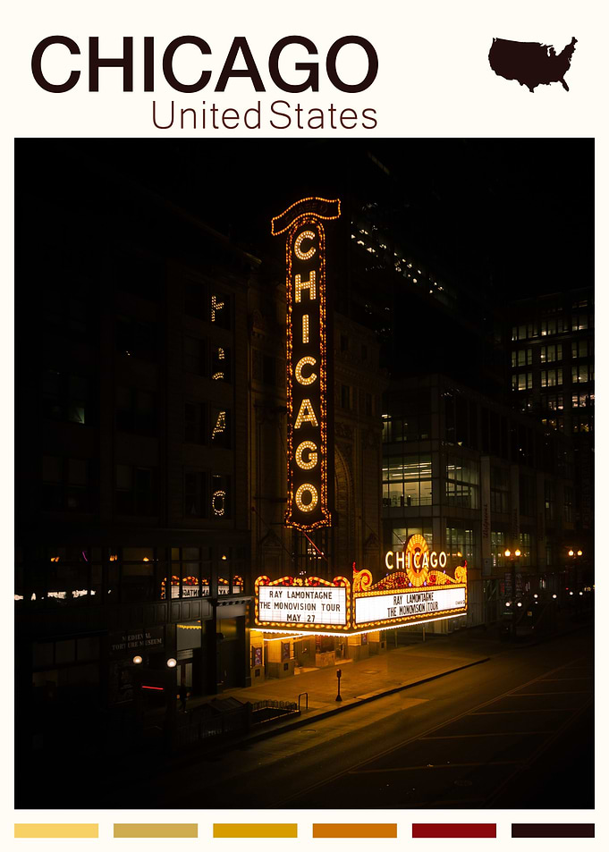 CHICAGO TRAVEL POSTER