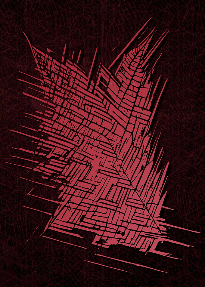 Abstract Strange Leaves
