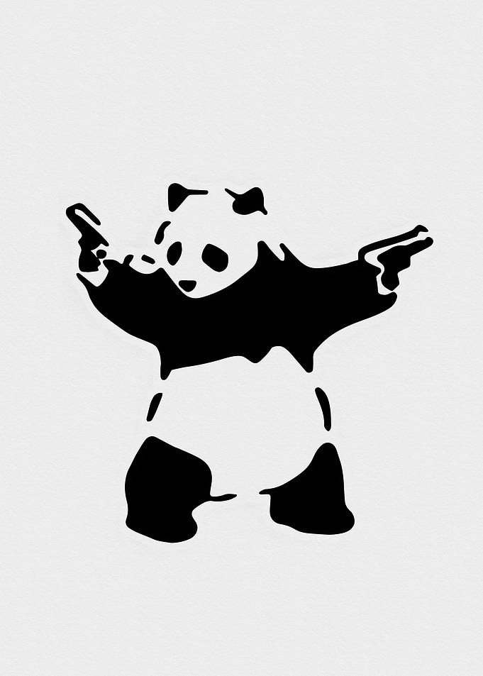Banksy Panda Artwork