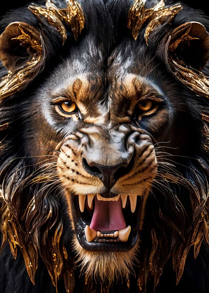 black and gold king