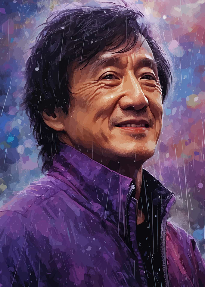Jackie Chan Watercolor