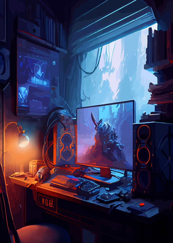Gaming Room Gamer Game