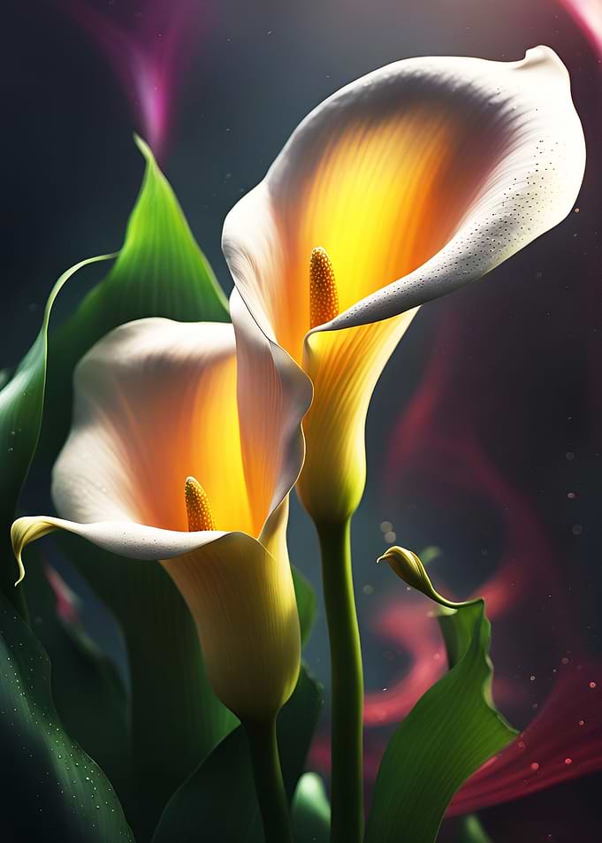 White Calla Lillies