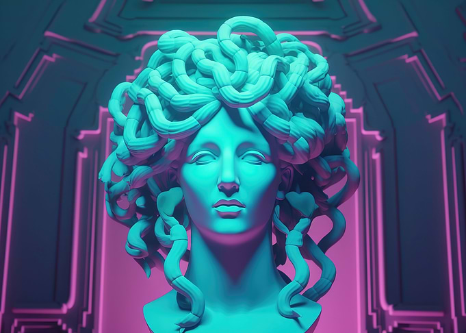 Retro Luminescent Gorgons