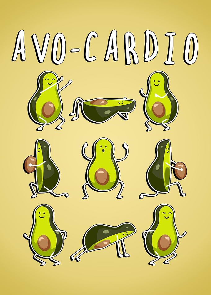 Avocado Cardio Funny