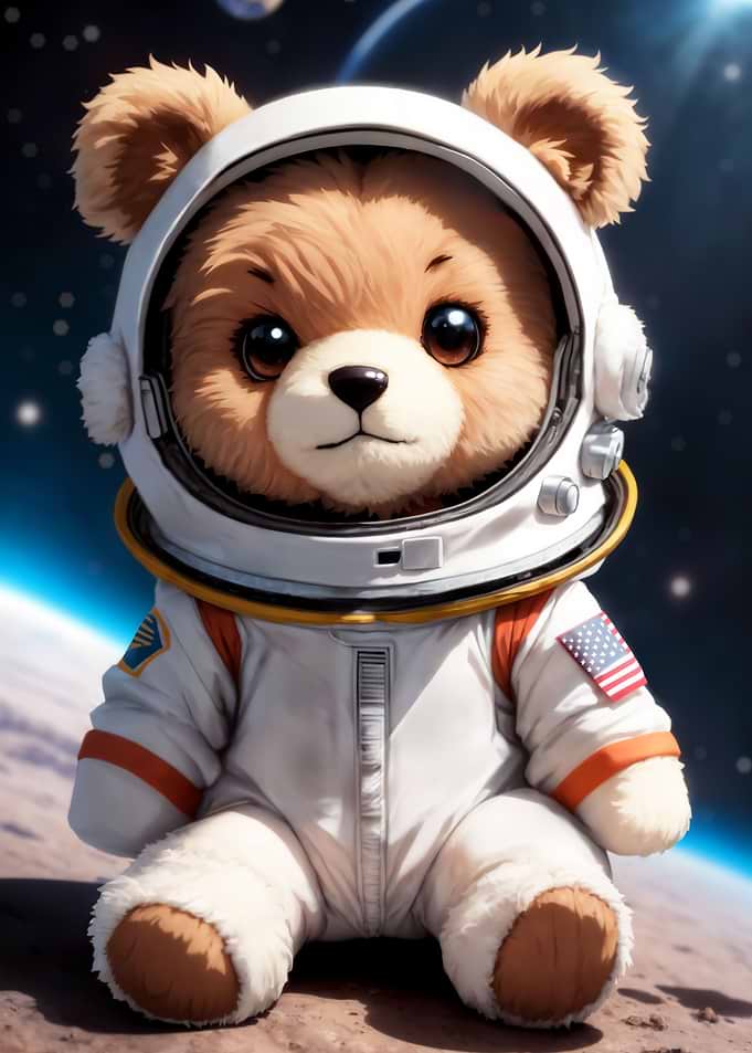 Space Teddy Astronaut