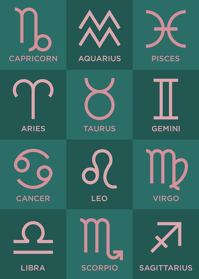 Zodiac Signs Abstract Pop