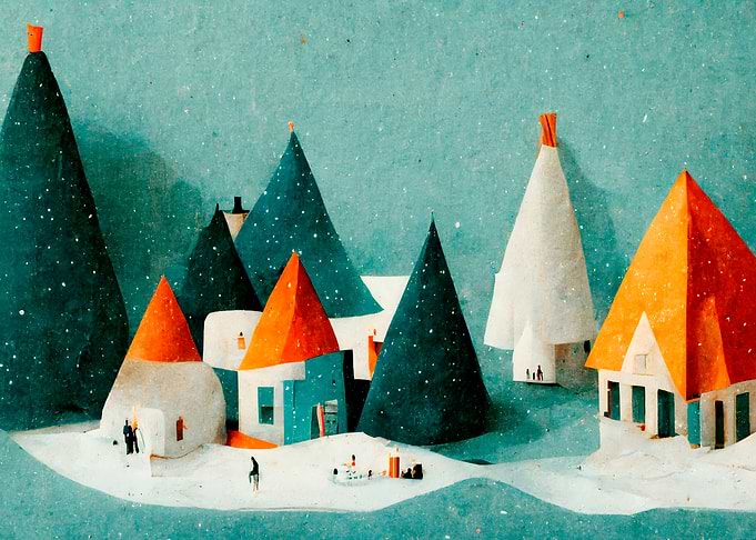 Cute Paper Village