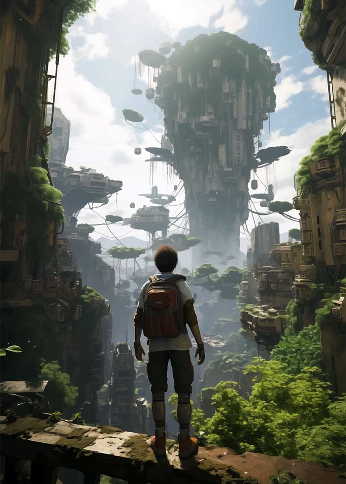 Flying mountains