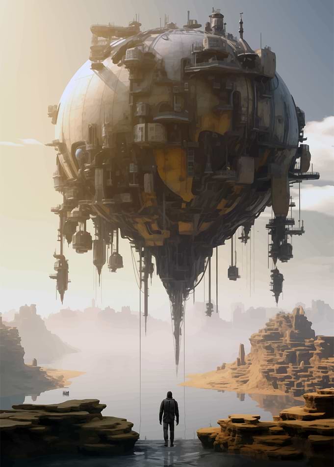 Sky balloon robot
