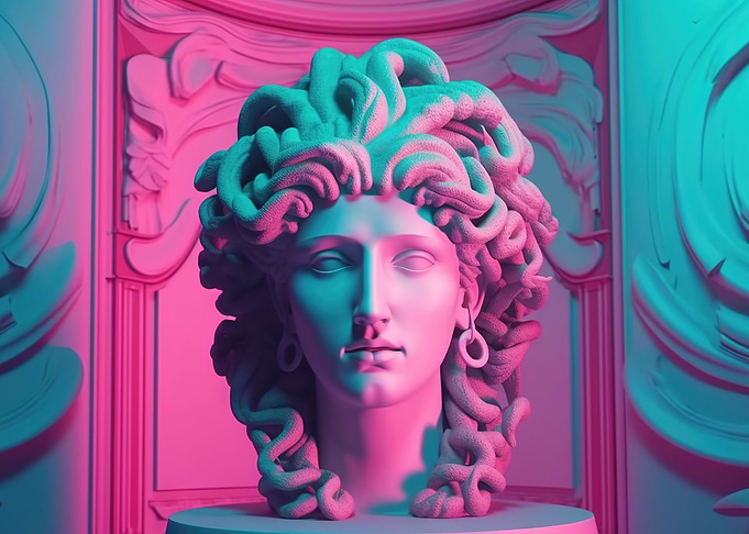 Ethereal Neon Echoes