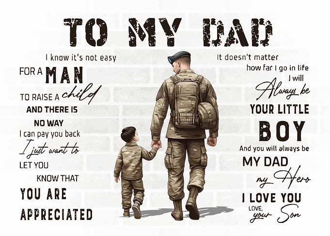 to My Dad Gift from Son