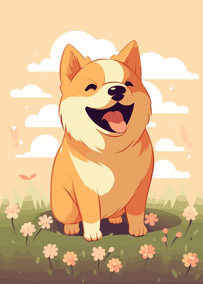 Cute Shiba Inu Dog