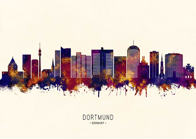 Dortmund Germany Skyline
