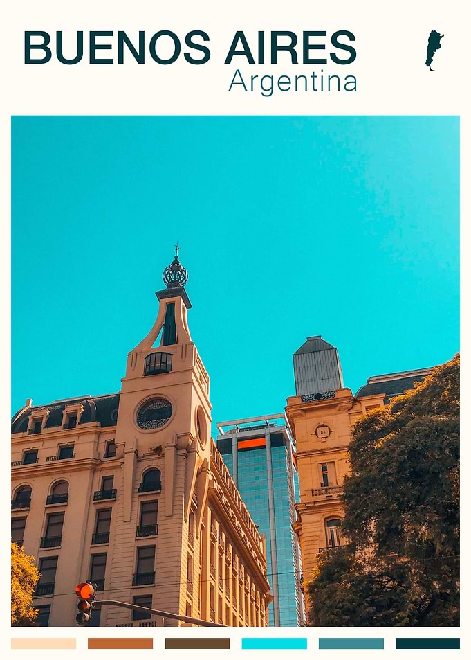 BUENOS AIRES TRAVEL POSTER