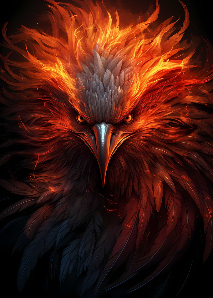 Mystical Phoenix Bird
